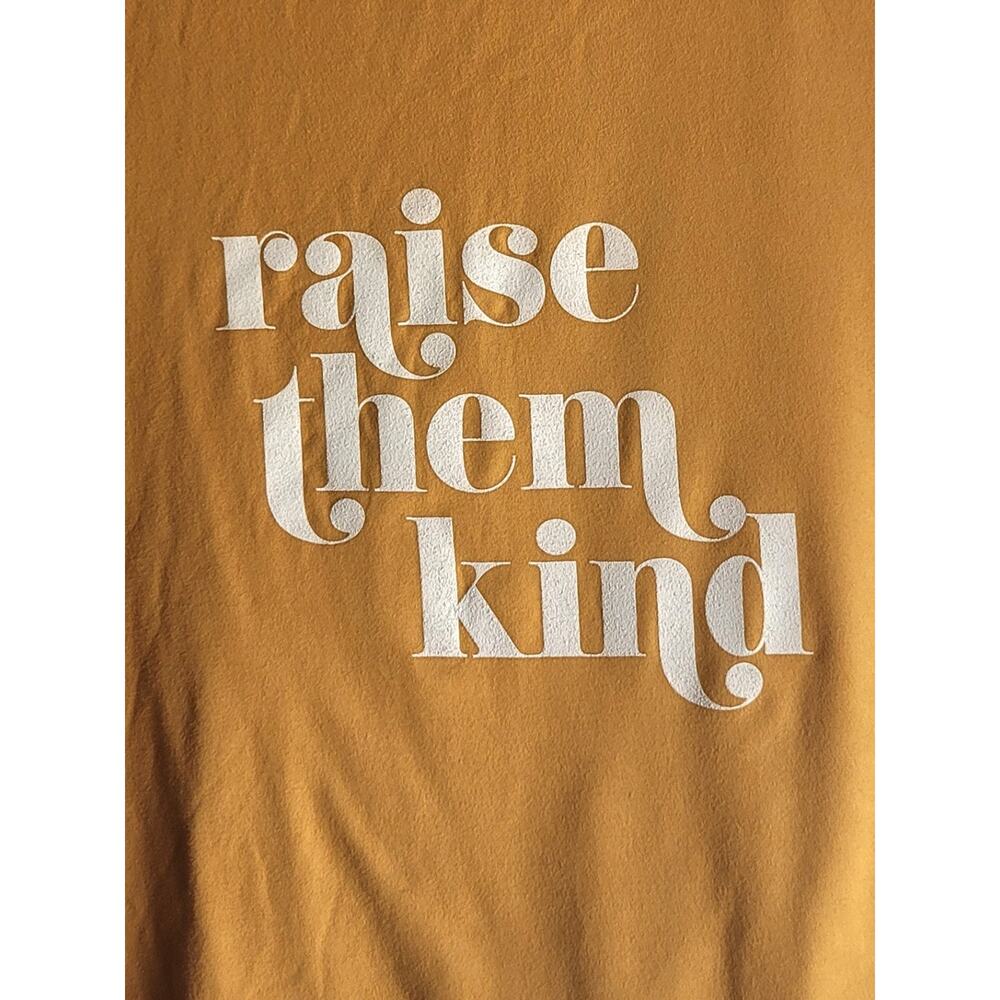 NWT Lovers of hYOUmanity Raise Them Kind Mustard Crop Muscle Tank Top Size Small - Picture 4 of 13